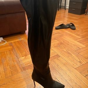 Steve Madden Overtheknee black women boot